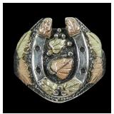 Sterling silver and 10K yellow and rose gold