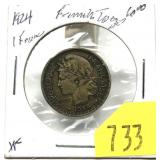 1924 French 1 franc