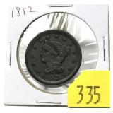 1852 U.S. large cent