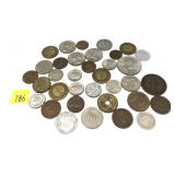 Lot, world coins, 34 pcs.
