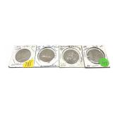 x4- Canadian dollars, mixed dates -x4 dollars -