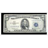 $5 silver certificate star note series of 1953