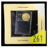 Miniature $10 Gold piece, 8K gold