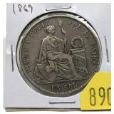 1869 Peru 1 sol