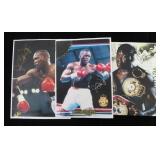 Lot, 32 Buster Douglas signed photos, multiples of
