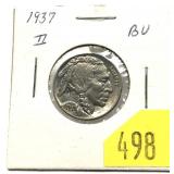 1937 Buffalo nickel