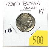 1938-D Buffalo nickel
