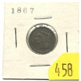 1867 3-cent nickel