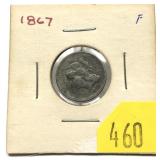 1867 3-cent nickel