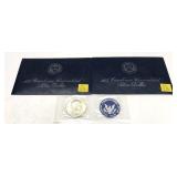 x2- 1973 Eisenhower dollars, Unc., -x2 dollars,