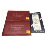 x2- 1976 3-piece Bicentennial 40% silver sets,