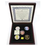 2005 5-pc. Ultimate Silver Eagle Collection set,