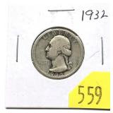 1932 Washington quarter