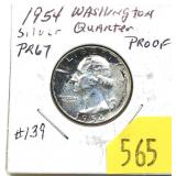 1954 Washington quarter, Proof