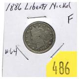 1886 Liberty nickel