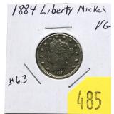 1884 Liberty nickel