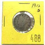 1912-D Liberty nickel