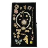 Lot, fashion jewelry, including Monet, Danecraft,