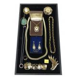 Lot, fashion jewelry, including Monet, opals,