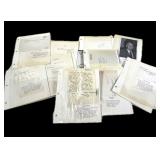 Album: 22 Authors Autographs, on letters, notes,