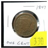 1847 U.S. large cent