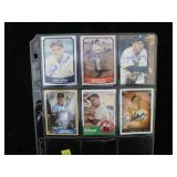 Lot, 6 autographed cards: Kaline, Kell, Lewis,
