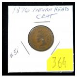 1876 Indian Head cent