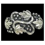 Sterling silver naturalistic design ring, size 6,