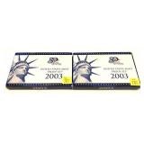 x2- 2003 Proof sets, -x2 sets, Sold by the piece,