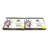 x2- 2002 Proof sets, -x2 sets, Sold by the piece,