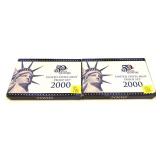 x2- 2000 Proof sets, -x2 sets, Sold by the piece,