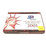 2001 silver Proof set