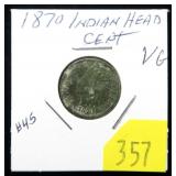 1870 Indian Head cent