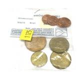 Lot, coins and tokens, 8 pcs.