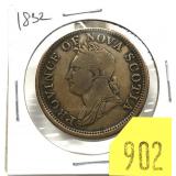 1832 Nova Scotia penny token