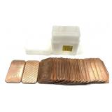 x20- 1 oz. copper bars -x20 bars -Sold by the
