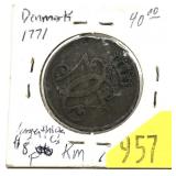 1771 Denmark 1 skilling