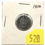 1856 Seated Liberty dime