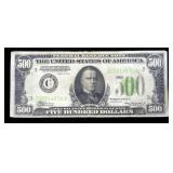 $500 Federal Reserve note series of 1934