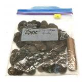 Lot of wheat cents, 276 pcs.