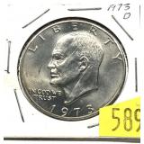 1973-D Eisenhower dollar