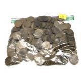 Lot of wheat cents, 200 pcs.