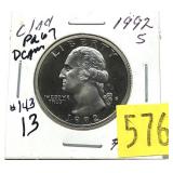 1992-S Washington quarter, Proof