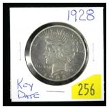 1928 Peace dollar, key date
