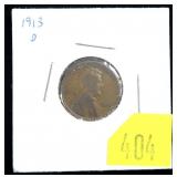 1913-D Lincoln cent