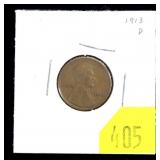 1913-D Lincoln cent