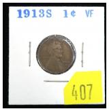 1913-S Lincoln cent