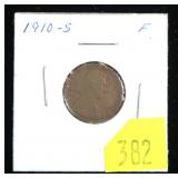 1910-S Lincoln cent