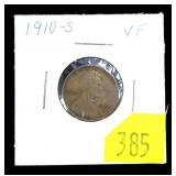 1910-S Lincoln cent