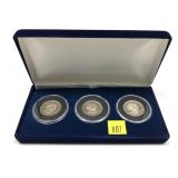 Susan B. Anthony 3-piece Proof dollar set